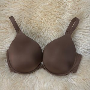 ✨Gently worn✨Cacique Smooth Boost Plunge Push-Up Nude Bra Sz 40DD